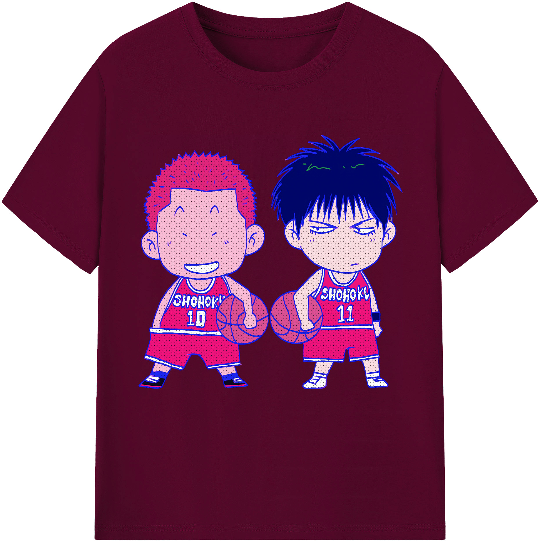 （画像用） SLAM DUNK／スラムダンク レディースカジュアルプリントTシャツ（綿100％）